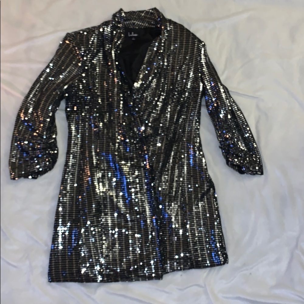 Lulus Sequin Blazer Dress